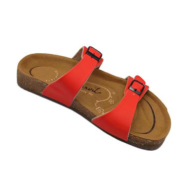 Carvil Footbed Khanza Sandal Wanita - 04 Red