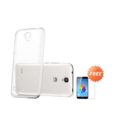 Case Ultra Thin Softcase Casing for Huawei P9 Lite - Clear + Free Tempered Glass