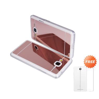 Case Mirror Aluminium Bumper Casing For Samsung Galaxy J510 or J5 (2016) - Rose