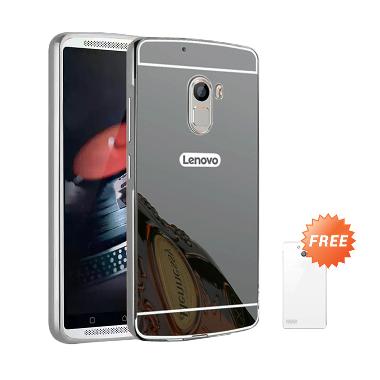 Case Mirror Aluminium Bumper Mirror Slide Casing For Lenovo K4 Note (A7010) - Hitam