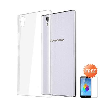 Case Ultra Thin Softcase Casing for Lenovo K4 Note - Clear + Free Tempered Glass