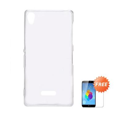 Case Ultra Thin Softcase Clear Casing for Oppo Joy3 + Tempered Glass