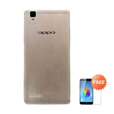 Case Ultra Thin SoftCase Grey Casing for Oppo Joy3 + Tempered Glass