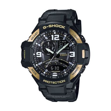 CASIO Aviator GA-1000-9G Gold Limited Edition Jam Tangan Pria