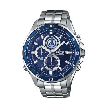 Casio Edifice EFR-547D-2A Illuminator Silver Blue Jam Tangan Pria