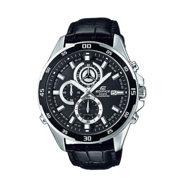 Casio Edifice EFR-547L-1A Illuminator Silver Black Jam Tangan Pria