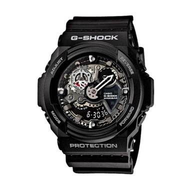 CASIO G-SHOCK GA-300-1A Black dan Silver