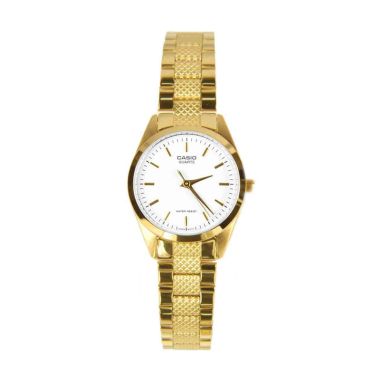 Jual CASIO LTP-1274G-7ADF Gold White Jam Tangan Wanita 