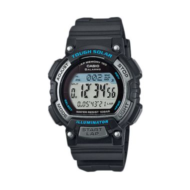 Casio STL-S300H-1A Tough Solar Sports Black Jam Tangan Pria