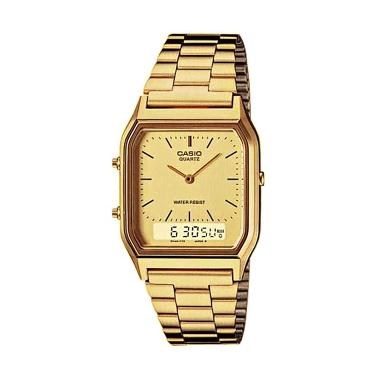 Casio AQ-230GA-9DMQ Gold Casual Jam Tangan Wanita Gold