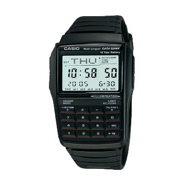 Casio DBC-32-1A Multi Lingual Databank Calculator Jam Tangan Pria