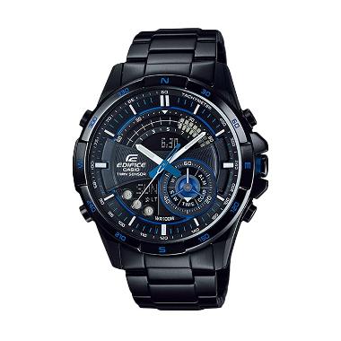 Casio Edifice ERA-200DC-1A2 Twin Sensor Jam Tangan Pria - Black Steel Black