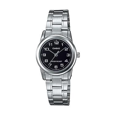 Casio LTP-V001D-1B Jam Tangan Wanita - Silver Black