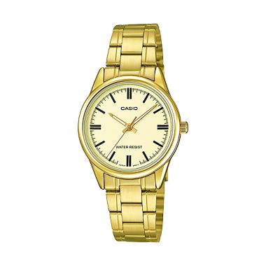 CASIO LTP-V005G 9A Casual Jam Tangan Wanita - Gold Gold