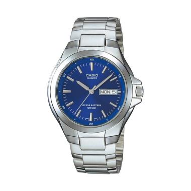 Casio Jam Tangan Pria Original Terb ... ir - MTP-1228D-2AVDF Biru