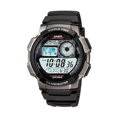 Casio Man Combination AE-1000W-1BVDF Jam Tangan Pria - Black Metallic