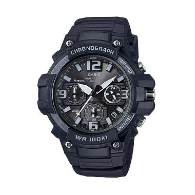CASIO MCW-100H-1A3 Choronograph Sports Jam Tangan Pria - Black Black