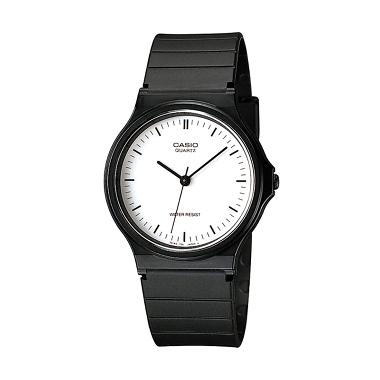 CASIO MQ-24-7E Casual Jam Tangan Unisex - Black White Black
