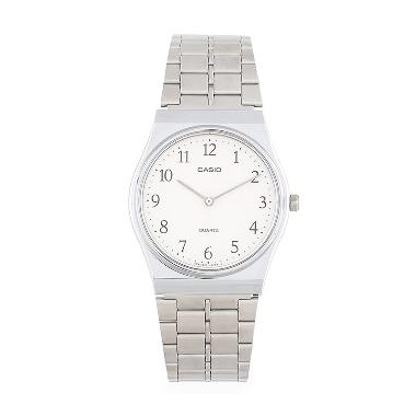 CASIO MQ-336A-7B Vintage Casual Jam Tangan Pria - White Silver