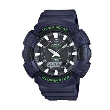 Casio Jam Tangan Pria Original Tough Solar AD-S800WH-2AVDF Blue