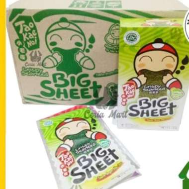 Snack Rumput Laut Tao Kae Noi Big Sheet Karton Isi 120 Pcs - Classic