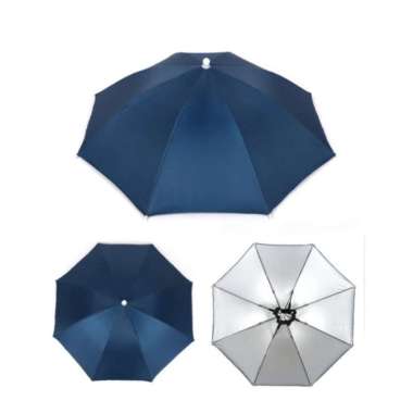 Payung Topi Kepala Besar / Payung Topi Jumbo Diameter 70cm atau 75cm Anti UV 70 75 cm