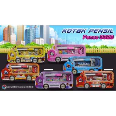 Kotak Pensil/ Tempat Pensil/ Pencil Case Kaleng Set Mobil 3326