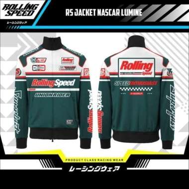Rollingspeed - Jacket Nascar Lumine Green Black - Jaket Hijau Hitam M