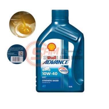 Oli Shell Advance AX7 4T 10W40 Motor Bebek 800 ml Revo Supra Karisma