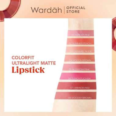 Wardah Colorfit Ultralight Matte Lipstik 3,6gr - Lipstik Wardah Vitamin E - Lipstik Matte Finish 09
