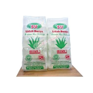 Minuman lidah buaya SU rasa leci lidah buaya Pontianak lidah buaya