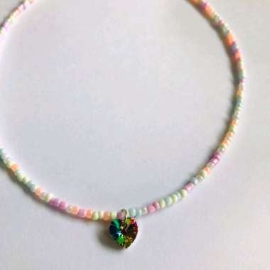 Kalung Necklace Choker Beads Manik Kekinian