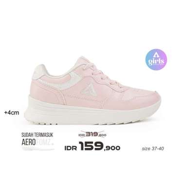 Aerostreet 37-40 Sydney Natural Natural Merah Muda - Sepatu Sneakers Wanita 39
