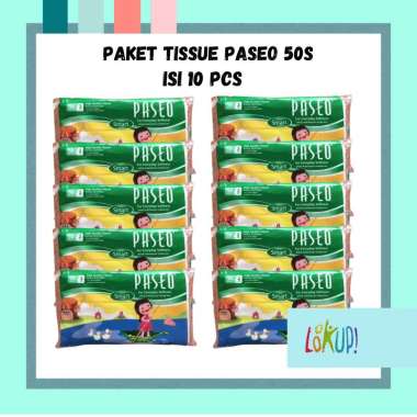 Tissue Facial PASEO 50 Sheet - 2 Ply / Tisu Wajah PASEO 50 Lembar [ ISI 10 PCS ]