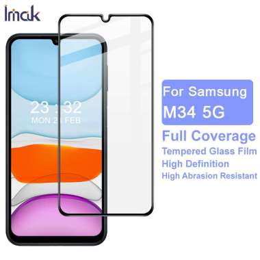 Tempered Glass Samsung Galaxy M34 5G IMAK Pro+ Screen Protector Black