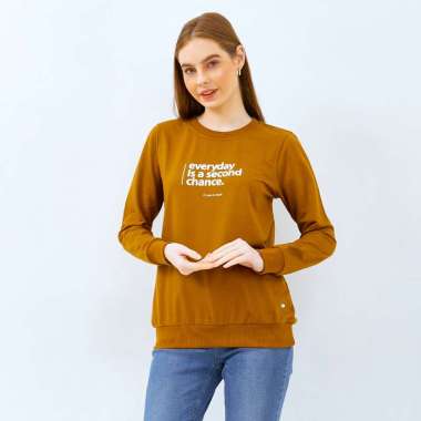 C2 Mazuka Brown Sweater Wanita S