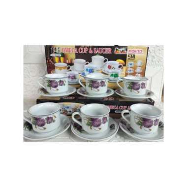 gelas kopi set gelas melati gelas bunga gelas mawar cangkir keramik set cangkir set cangkir kopi set