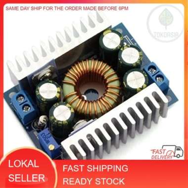 (Ready Stock) 12A DC-DC Step Down Buck Converter Low Ripple with Heat Sink 4.5V-30V to 0.8V-30V Volt