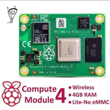 Raspberry Pi CM4 Wireless 4G RAM Lite (no eMMC) and Kits CM4 Board Only
