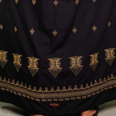 Sarung Bordir Pintu Aceh Motif Timbul Keren Sarung Sholat Pria Dewasa HITAM