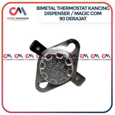 Thermostat Dispenser Magic Com Jar Rinnai 90 derajat Yong Ma Sanken Bimetal Sensor Suhu Thermo Disc