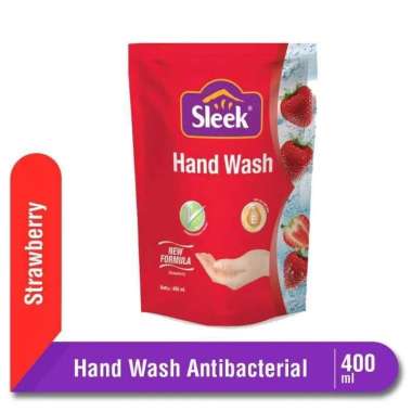 SABUN SLEEK HAND WASH / SABUN CUCI TANGAN 400ML REFILL strawberry