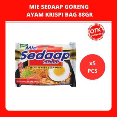SEDAAP Mie Instan Goreng Ayam Krispi Bag 88GR x 5 Bag