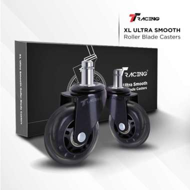 TTRacing XL Ultra Smooth Roller Blade Casters Space Grey - Set of 5