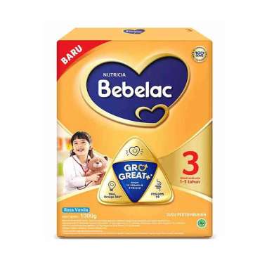 Bebelac 3 Vanila 1000g Susu Formula 1-3 Tahun Vanilla Flavor