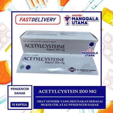 Acetylcystein Kapsul 200 mg Per Strip @10 Kapsul