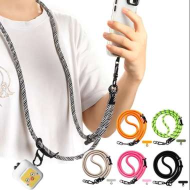 Lanyard Tali Gantungan Hp Kamera Id Card Versi Terbaru Universal 120cm / Tali Gantungan Hp Lanyard M