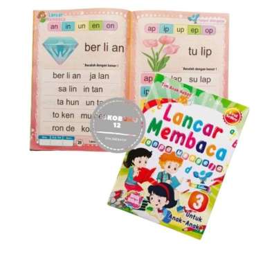 Buku lancar membaca tanpa mengeja buku paud belajar membaca Jilid 3