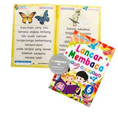 Buku lancar membaca tanpa mengeja buku paud belajar membaca Jilid 6