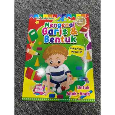 Buku lancar membaca tanpa mengeja buku paud belajar membaca Mengenal garis